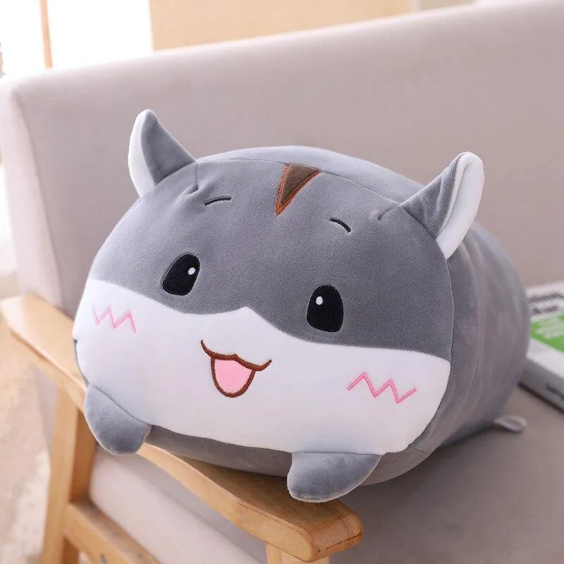 Kawaii 9 Stile Tier Katze Hirsch Hamster Elefant Plüschtier Weiche Cartoon Panda Schwein Bär Dinosaurier Gefüllte Puppe Cartoon Kissen Geschenk