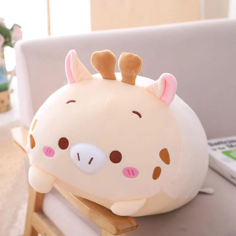Kawaii 9 Stile Tier Katze Hirsch Hamster Elefant Plüschtier Weiche Cartoon Panda Schwein Bär Dinosaurier Gefüllte Puppe Cartoon Kissen Geschenk