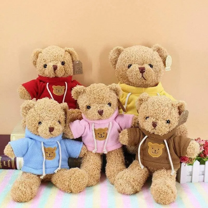 Schöne weiche Teddybär Plüschtier Kuscheltiere begleiten Spielzeug Playmate Puppe PP Baumwolle Kitds Spielzeug Weihnachten Geburtstagsgeschenke