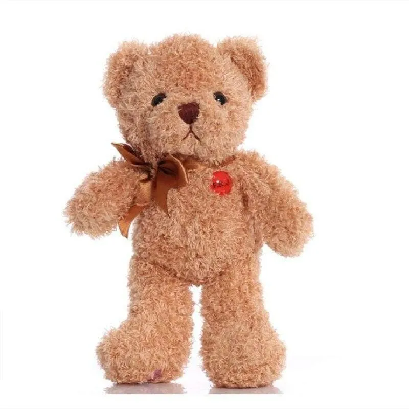 Schöne weiche Teddybär Plüschtier Kuscheltiere begleiten Spielzeug Playmate Puppe PP Baumwolle Kitds Spielzeug Weihnachten Geburtstagsgeschenke