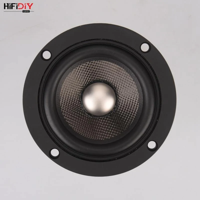 HIFIDIY LIVE Hifi 3.7 Zoll 93 mm Vollfrequenz-Lautsprechereinheit 4 OHM 30 W High Alto Bass-Lautsprecher P3-93 Titan-Kohlefaser