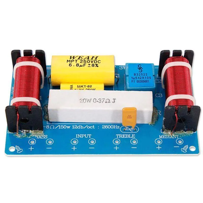 WEAH-338 3-Wege-120-W-Lautsprecher-Audio-Frequenzteiler-Lautsprecher-Crossover-Filter
