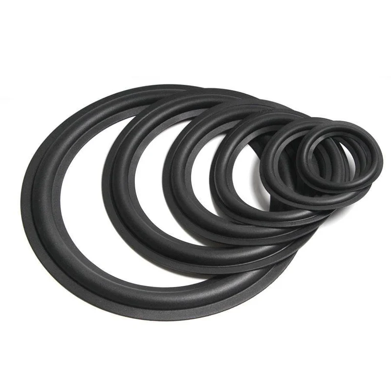 2PCS Lautsprecher Gummi Reparatur Falten Rand Ring Subwoofer Lautsprecher Reparatur Zubehör DIY 3/4/5/6/8/10 ZOLL