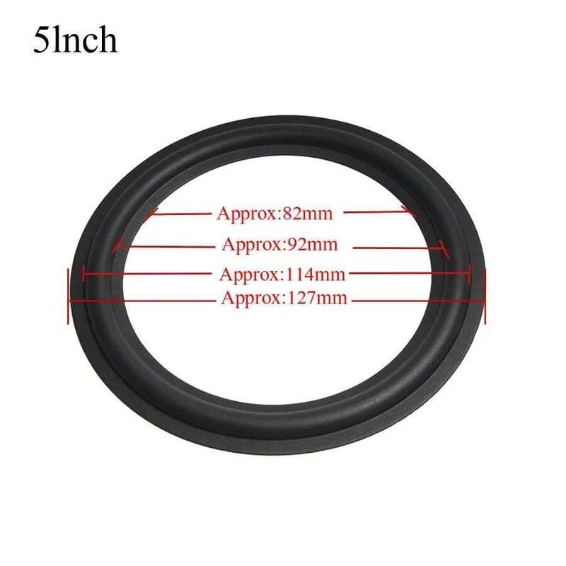 2PCS Lautsprecher Gummi Reparatur Falten Rand Ring Subwoofer Lautsprecher Reparatur Zubehör DIY 3/4/5/6/8/10 ZOLL