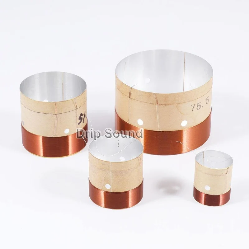 2 stücke 25.5/35.5/38.5/49.5/51.5/65.5/75.5mm Core Bass Schwingspule ASV Weiß Aluminium Woofer Sound Stick Lautsprecher Reparatur Teile