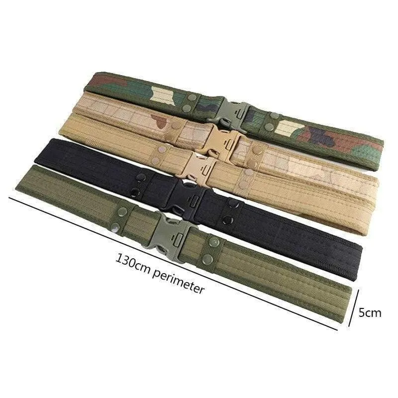 Mens Tactical Belt Militärischer Nylongürtel Multifunktionaler Trainingsgürtel für den Außenbereich Hochwertiger Tarngürtel
