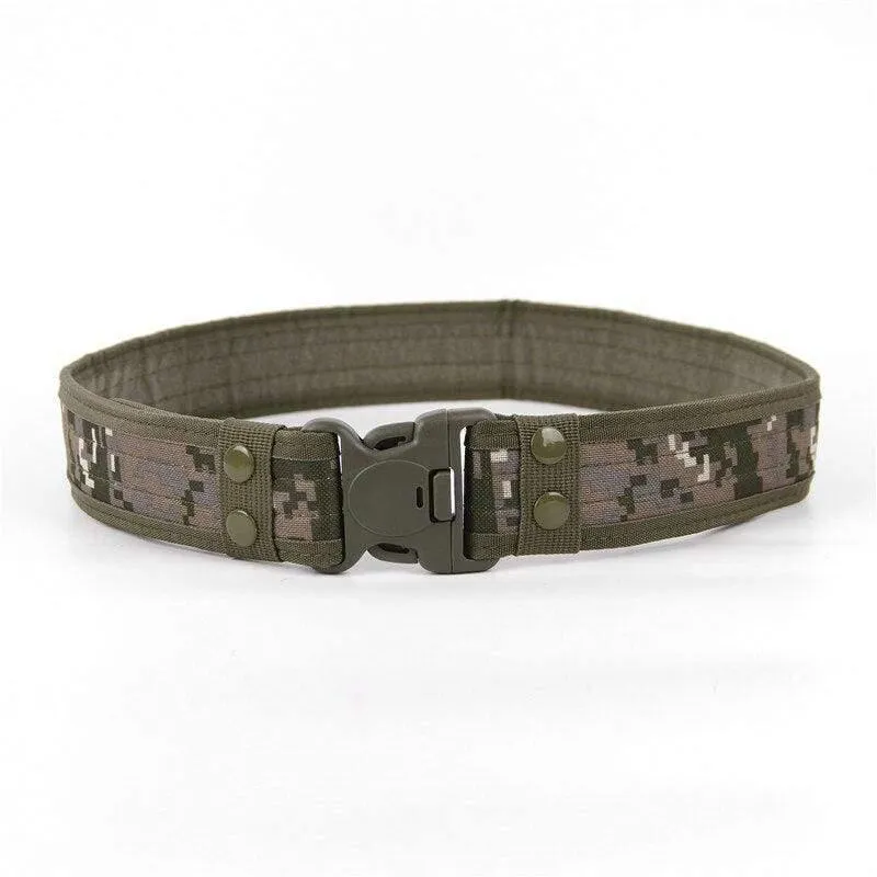 Mens Tactical Belt Militärischer Nylongürtel Multifunktionaler Trainingsgürtel für den Außenbereich Hochwertiger Tarngürtel