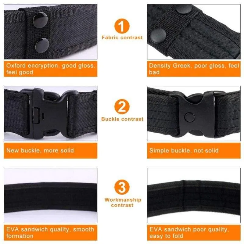 Mens Tactical Belt Militärischer Nylongürtel Multifunktionaler Trainingsgürtel für den Außenbereich Hochwertiger Tarngürtel