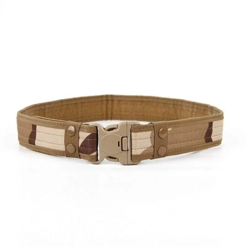 Mens Tactical Belt Militärischer Nylongürtel Multifunktionaler Trainingsgürtel für den Außenbereich Hochwertiger Tarngürtel