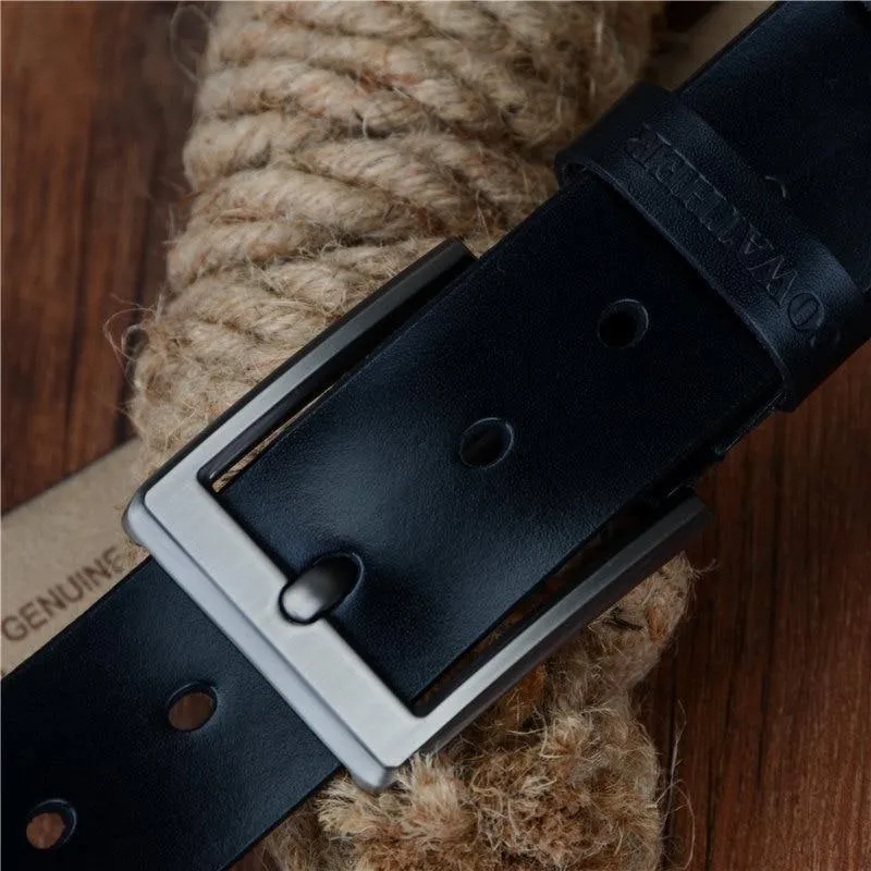 Männer Gürtel Kuh Echtes Leder Luxusband Männliche Gürtel Für Männer Neue Mode Klassische Vintage Pin Schnalle Dropshipping