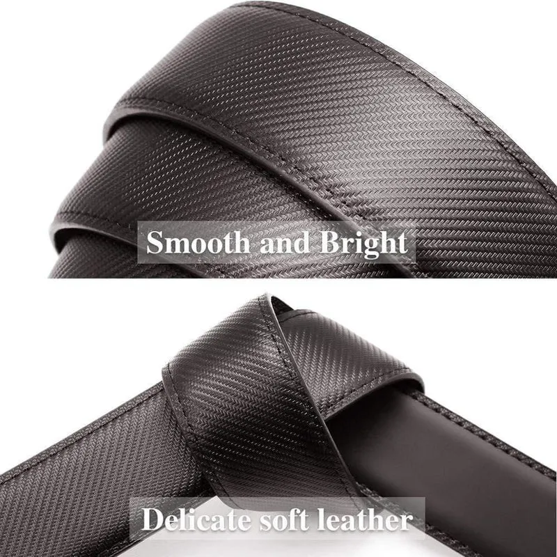 Fashion Automatic Buckle Mehrfarbiger Echtledergürtel Herren Schwarzgürtel Kuhledergürtel Für Herren 3.5 cm Breite