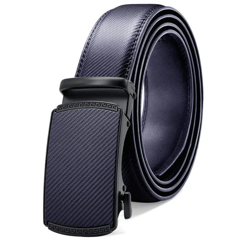 Fashion Automatic Buckle Mehrfarbiger Echtledergürtel Herren Schwarzgürtel Kuhledergürtel Für Herren 3.5 cm Breite