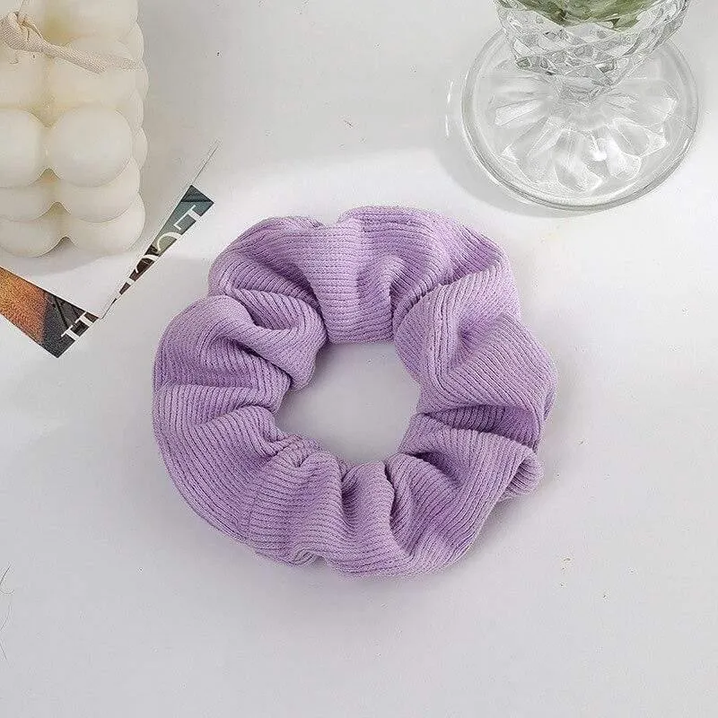 Damenmode-Haarschmuck, Satin-Haargummis, elastisches Haargummi, Haargummis, Mädchen, Chiffon, Pferdeschwanzhalter, lila Liebhaber
