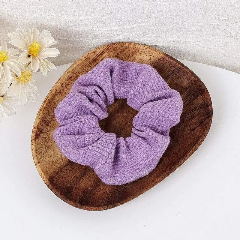 Damenmode-Haarschmuck, Satin-Haargummis, elastisches Haargummi, Haargummis, Mädchen, Chiffon, Pferdeschwanzhalter, lila Liebhaber