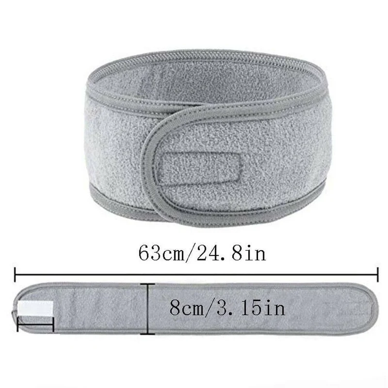 1PC Frauen verstellbare Make-up Stirnbänder Wickeln Tiara Turban Gesicht waschen Bad Salon SPA Klett-Haarband für Frauen Zubehör