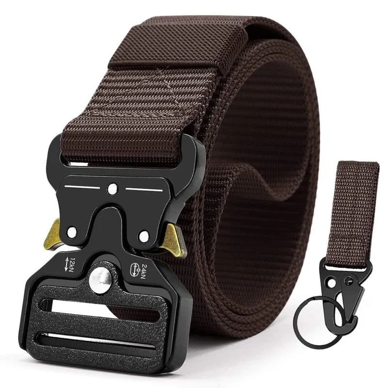 Taktischer Gürtel Nylon-Armeegürtel Neue Herren-Militär-Multifunktionsschnalle Outdoor-Sporthakengürtel 125/135 cm breit 3.8 cm