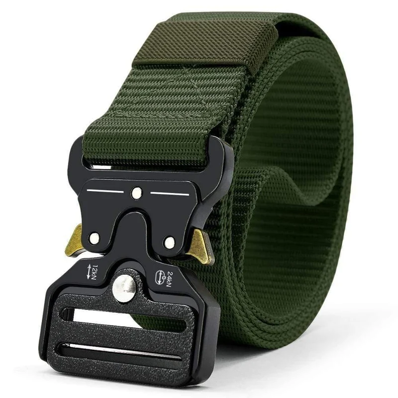 Taktischer Gürtel Nylon-Armeegürtel Neue Herren-Militär-Multifunktionsschnalle Outdoor-Sporthakengürtel 125/135 cm breit 3.8 cm