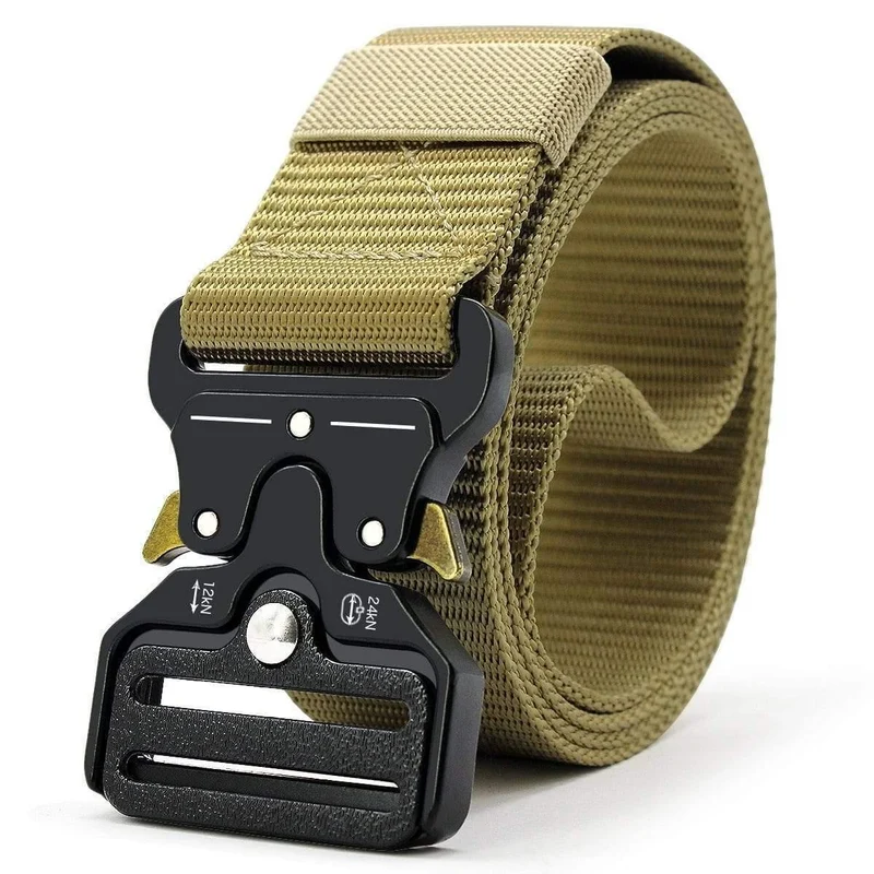 Taktischer Gürtel Nylon-Armeegürtel Neue Herren-Militär-Multifunktionsschnalle Outdoor-Sporthakengürtel 125/135 cm breit 3.8 cm