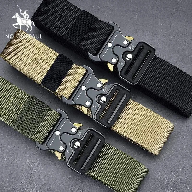 Taktische Gürtel Militär Hohe Qualität Nylon männer Trainings Gürtel Metall Multifunktionale Schnalle Outdoor Sport Haken Neue