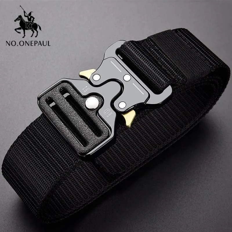 Taktische Gürtel Militär Hohe Qualität Nylon männer Trainings Gürtel Metall Multifunktionale Schnalle Outdoor Sport Haken Neue