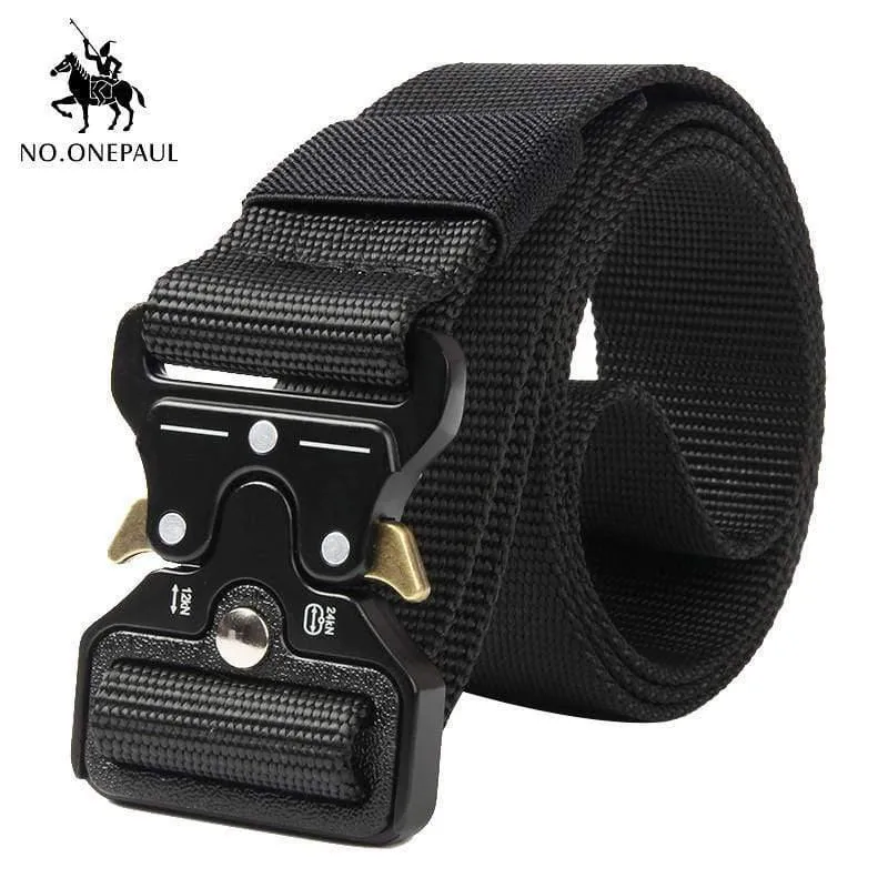 Taktische Gürtel Militär Hohe Qualität Nylon männer Trainings Gürtel Metall Multifunktionale Schnalle Outdoor Sport Haken Neue