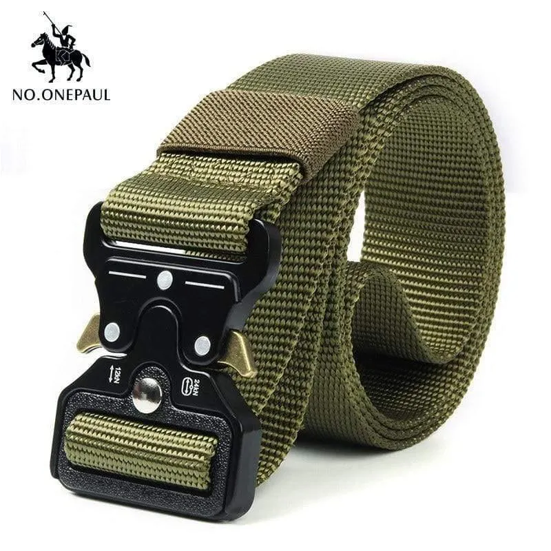 Taktische Gürtel Militär Hohe Qualität Nylon männer Trainings Gürtel Metall Multifunktionale Schnalle Outdoor Sport Haken Neue