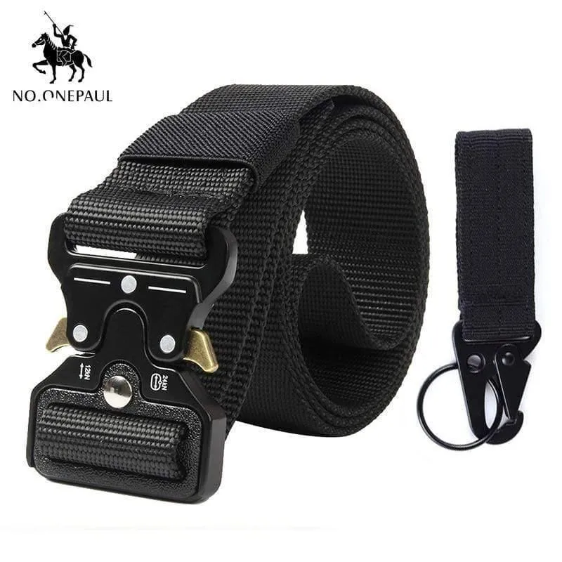 Taktische Gürtel Militär Hohe Qualität Nylon männer Trainings Gürtel Metall Multifunktionale Schnalle Outdoor Sport Haken Neue