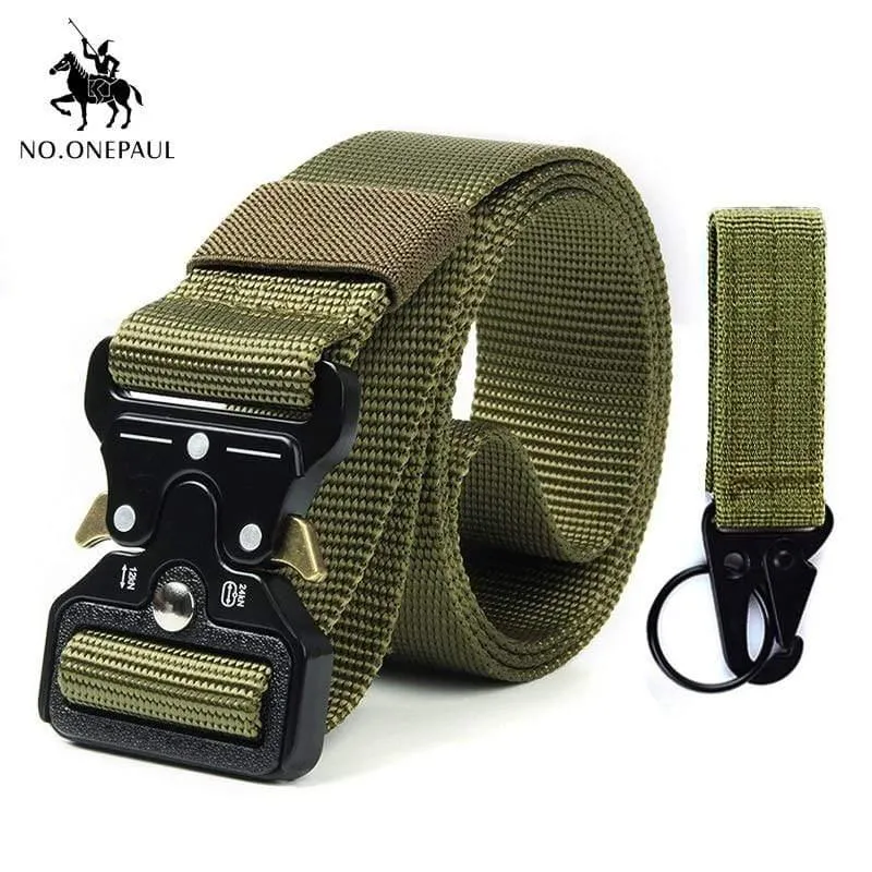 Taktische Gürtel Militär Hohe Qualität Nylon männer Trainings Gürtel Metall Multifunktionale Schnalle Outdoor Sport Haken Neue