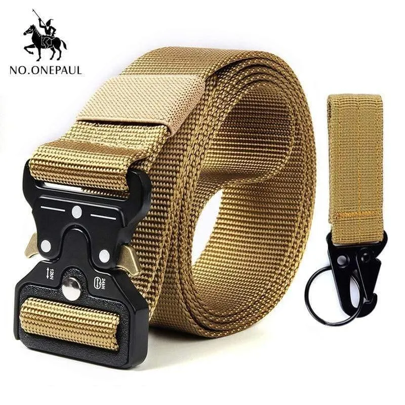 Taktische Gürtel Militär Hohe Qualität Nylon männer Trainings Gürtel Metall Multifunktionale Schnalle Outdoor Sport Haken Neue