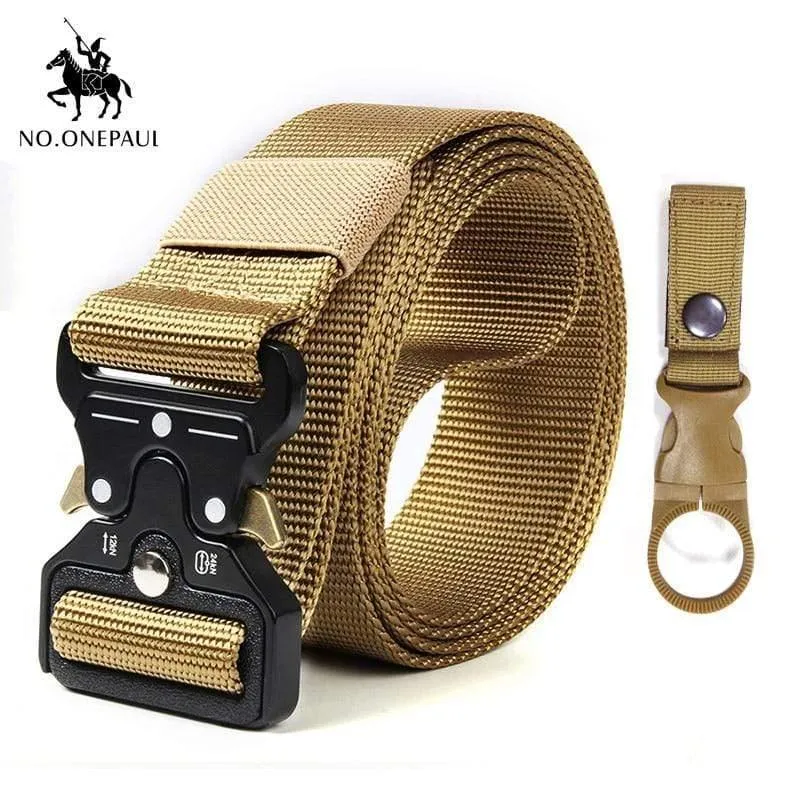 Taktische Gürtel Militär Hohe Qualität Nylon männer Trainings Gürtel Metall Multifunktionale Schnalle Outdoor Sport Haken Neue