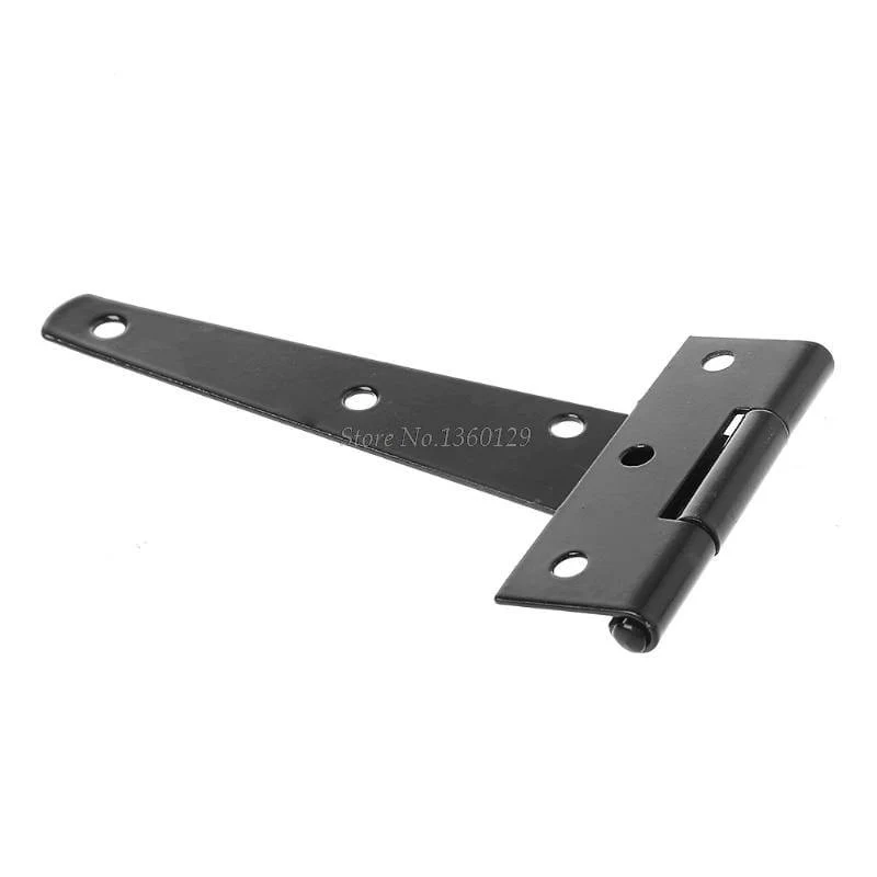 Schwarze Farbe T-Form Dreieck Scharnier Schrank Schuppen Holztür Tor Scharniere Hardware Whosale&Dropship