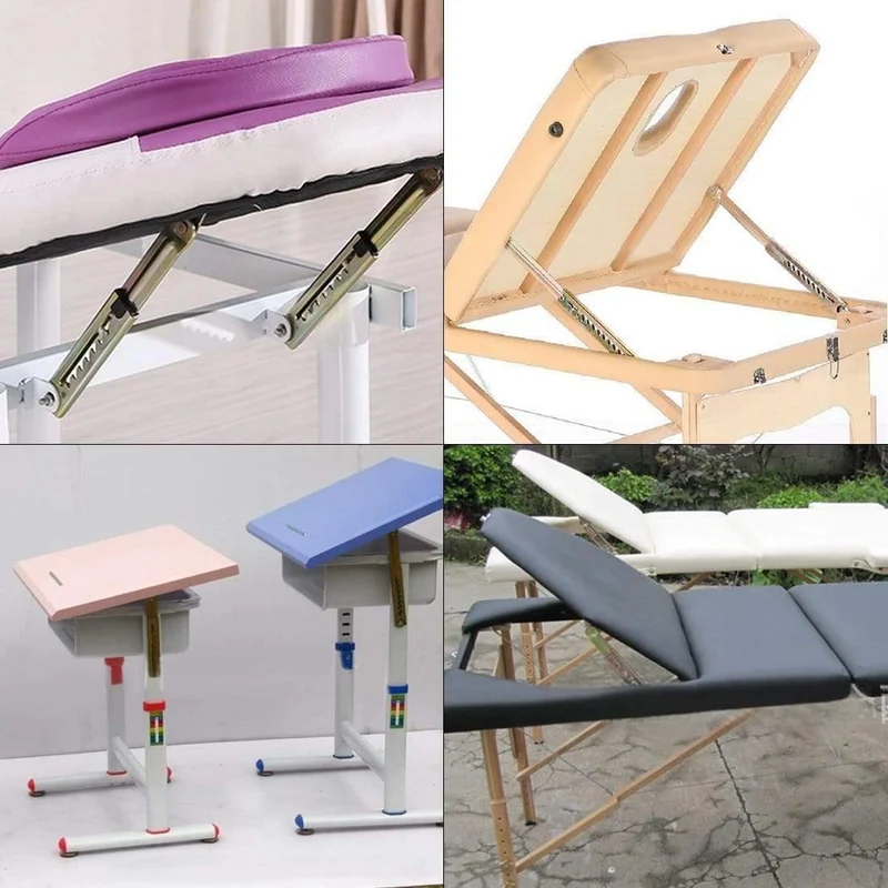 1 Paar Winkelhebestange für Schreibtisch, 10 Gänge, Einstellscharnier, Winkelscharnier mit Halterung, Schranktürlift, pneumatische Unterstützungs-Hardware