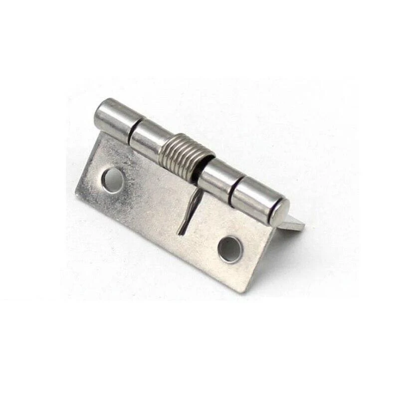 5Pcs 304 Edelstahl Federscharnier Automatische Schranktür Kleiderschrank Hardware und Möbelbeschläge Mini Micro Scharnier