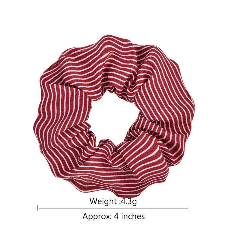 Frauen Gedruckt Scrunchie Elastische Haarbänder Für Mädchen Pferdeschwanz Halter Gummiband Haar Seil Kopf Tragen Haar Zubehör