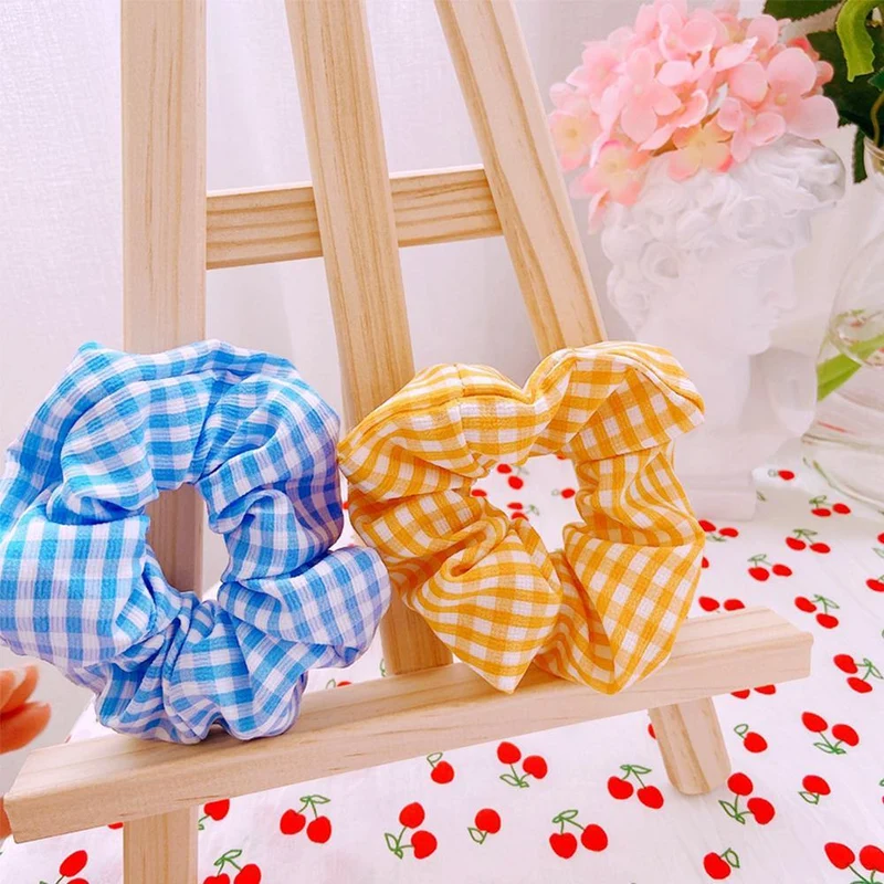 Frauen Gedruckt Scrunchie Elastische Haarbänder Für Mädchen Pferdeschwanz Halter Gummiband Haar Seil Kopf Tragen Haar Zubehör
