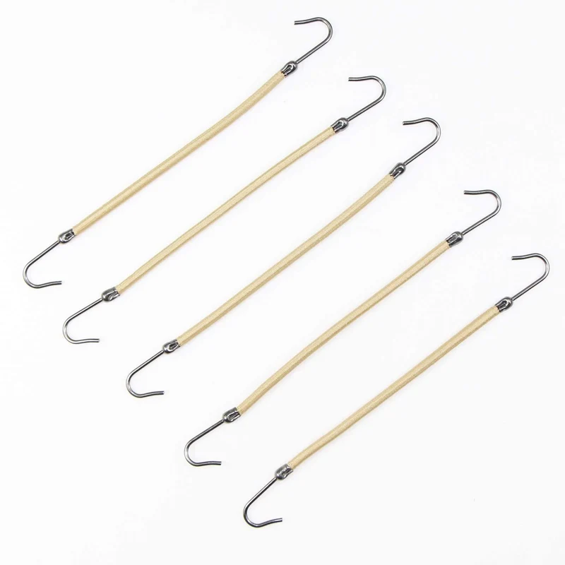 5 Stück Pferdeschwanz Gummi Elastische Haken Haarbänder für Frauen Mädchen Gummihaken Haarzubehör Styling-Tools Halter Bungee Bänder