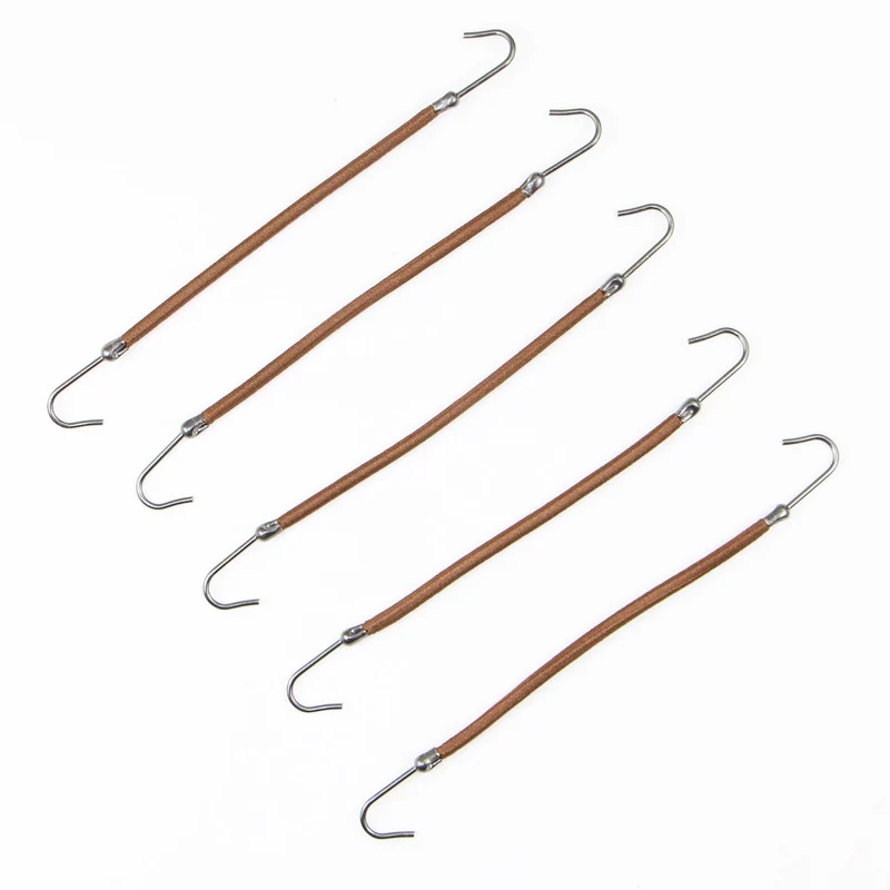 5 Stück Pferdeschwanz Gummi Elastische Haken Haarbänder für Frauen Mädchen Gummihaken Haarzubehör Styling-Tools Halter Bungee Bänder