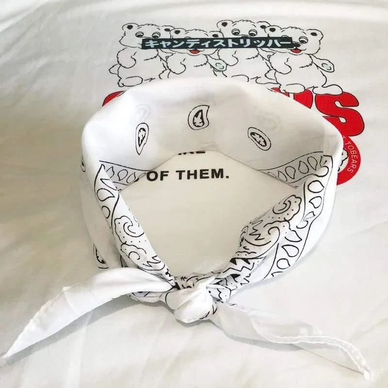 Frauen Kaninchen Ohr Druck Stirnbänder Retro Haar Zubehör geknotete Turban Bandage Bandanas Haarband Kopfwickel Haarbänder
