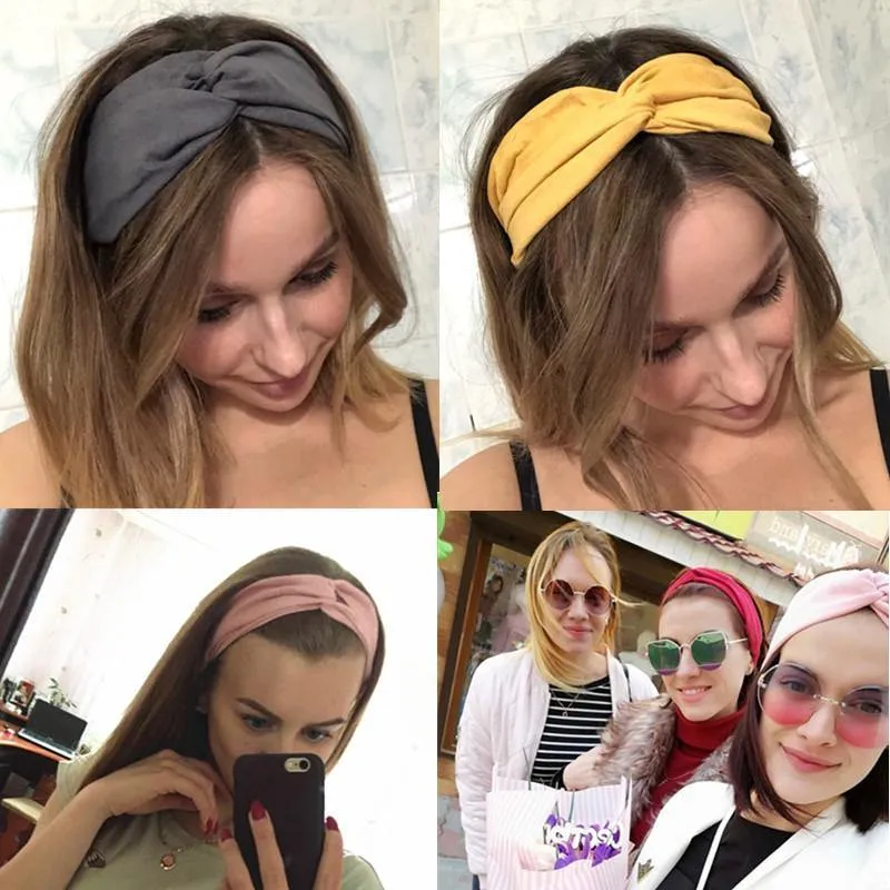 Frauen Mädchen Haar Mode Knoten Stirnband Turban Kopfwickel Geflecht Haarband Twist Wildleder Elastisches Kopfband Bandage Haarschmuck