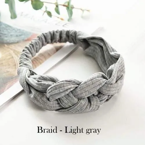 Frauen Mädchen Haar Mode Knoten Stirnband Turban Kopfwickel Geflecht Haarband Twist Wildleder Elastisches Kopfband Bandage Haarschmuck