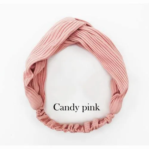 Frauen Mädchen Haar Mode Knoten Stirnband Turban Kopfwickel Geflecht Haarband Twist Wildleder Elastisches Kopfband Bandage Haarschmuck