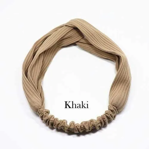 Frauen Mädchen Haar Mode Knoten Stirnband Turban Kopfwickel Geflecht Haarband Twist Wildleder Elastisches Kopfband Bandage Haarschmuck
