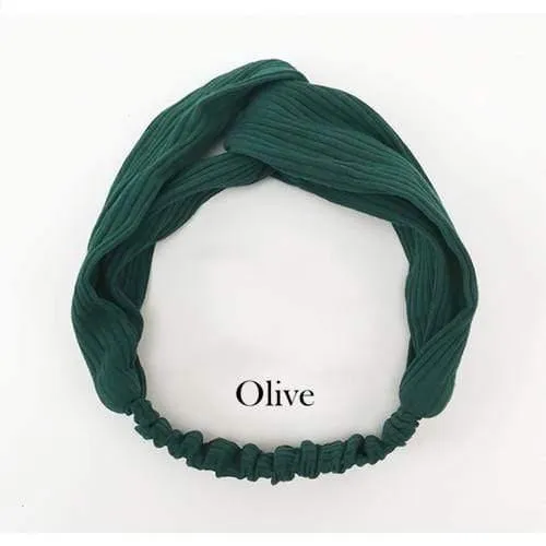 Frauen Mädchen Haar Mode Knoten Stirnband Turban Kopfwickel Geflecht Haarband Twist Wildleder Elastisches Kopfband Bandage Haarschmuck