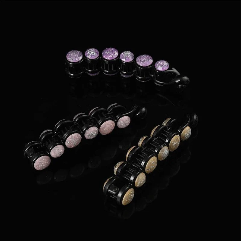 Molans Pearls Solid Banana Haarspangen in Damen-Haar-Accessoires, Pferdeschwanz-Haarspangen, elegante Haarklammern, Haarnadeln