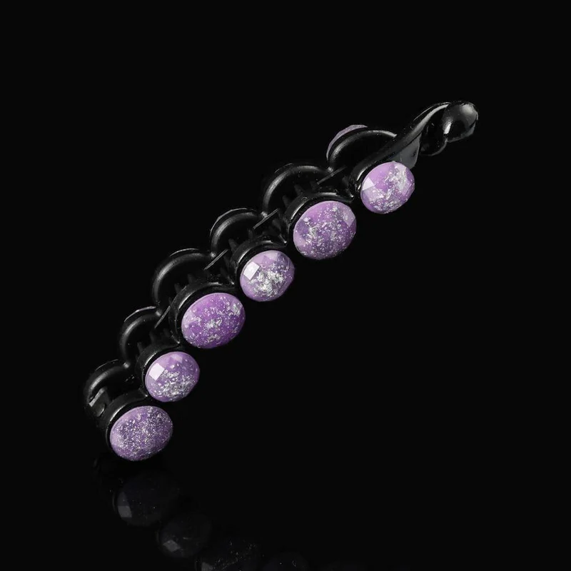 Molans Pearls Solid Banana Haarspangen in Damen-Haar-Accessoires, Pferdeschwanz-Haarspangen, elegante Haarklammern, Haarnadeln