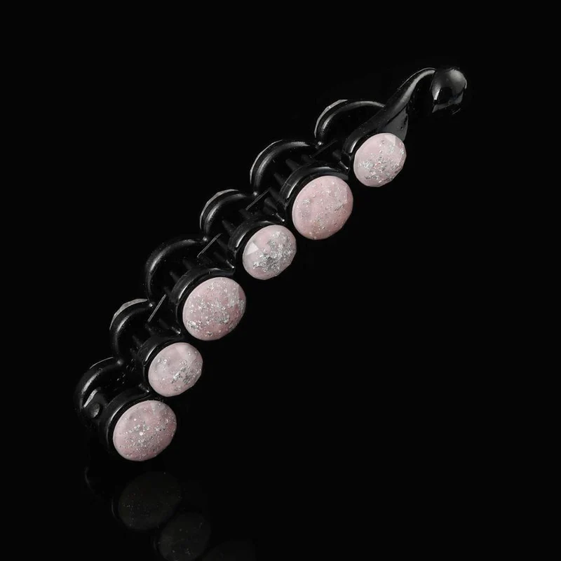Molans Pearls Solid Banana Haarspangen in Damen-Haar-Accessoires, Pferdeschwanz-Haarspangen, elegante Haarklammern, Haarnadeln