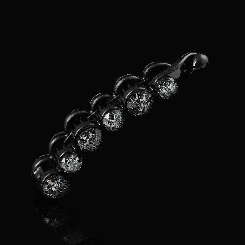 Molans Pearls Solid Banana Haarspangen in Damen-Haar-Accessoires, Pferdeschwanz-Haarspangen, elegante Haarklammern, Haarnadeln