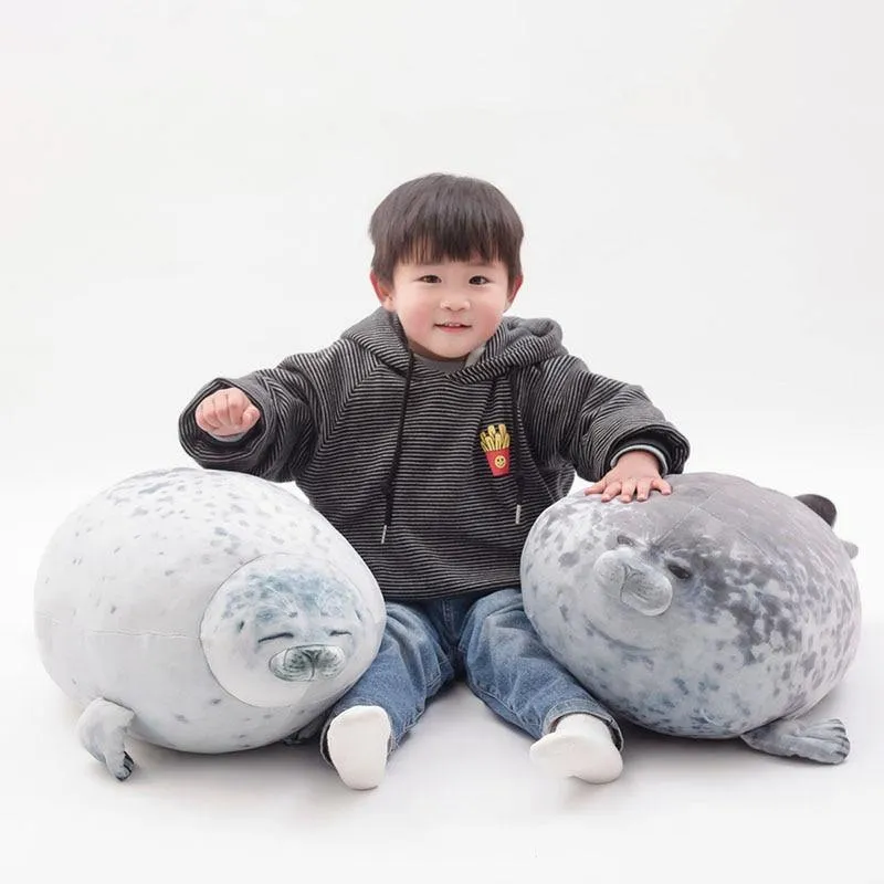 30 cm, 40 cm, 60 cm, niedliches Seehund-Plüschtier, lebensechte gefüllte Meereslebewesen, weiche Puppe, Simulations-Siegelkissen, Kinderspielzeug, Geburtstagsgeschenk