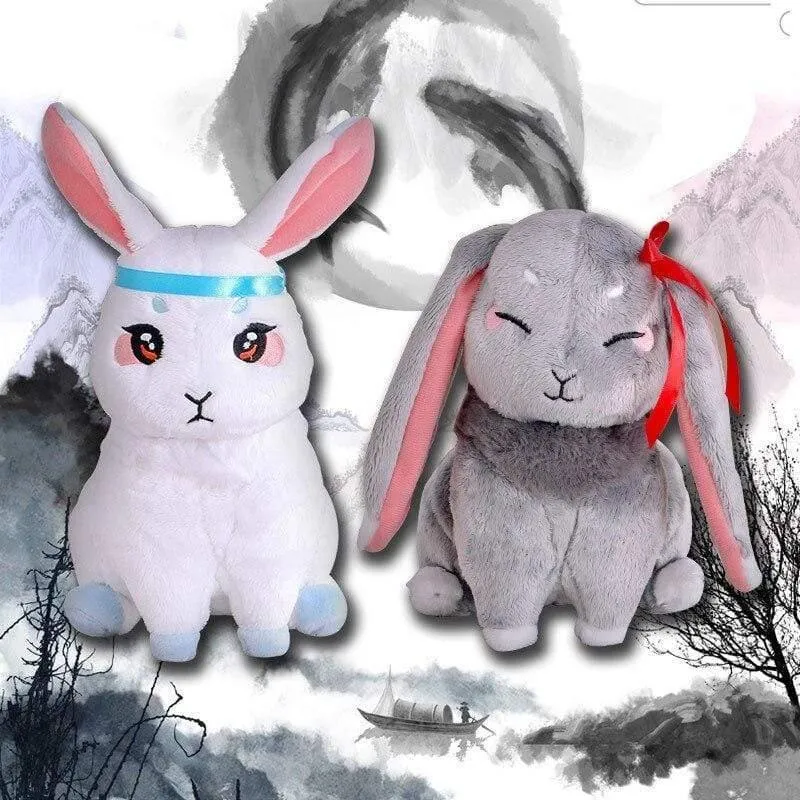 Mo Dao Zu Shi Plüschpuppe Peluche Kawaii Kaninchen Stofftier Wei Wu Xian Lan Wang Ji Haustier Spielzeug Für Kinder Geburtstagsgeschenke Plüschtier