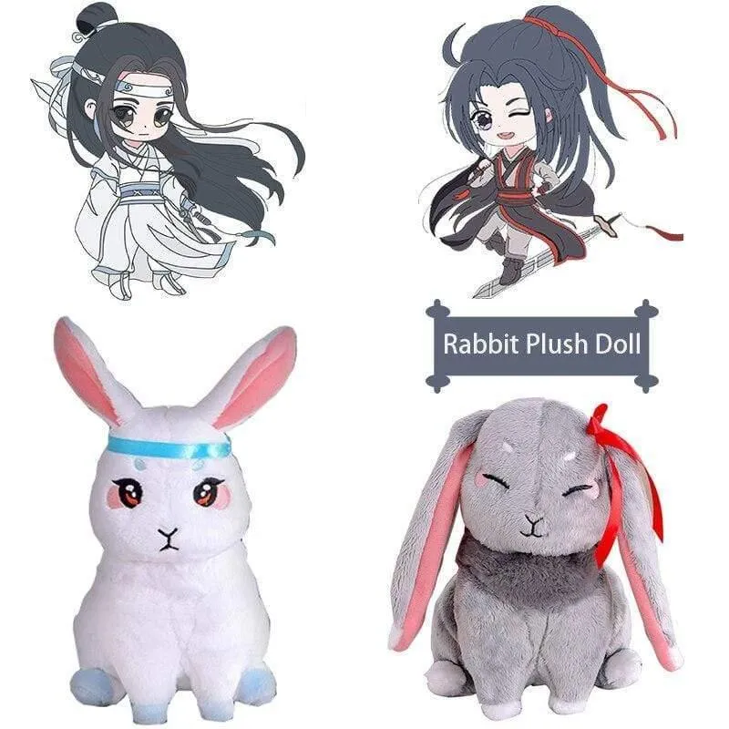 Mo Dao Zu Shi Plüschpuppe Peluche Kawaii Kaninchen Stofftier Wei Wu Xian Lan Wang Ji Haustier Spielzeug Für Kinder Geburtstagsgeschenke Plüschtier